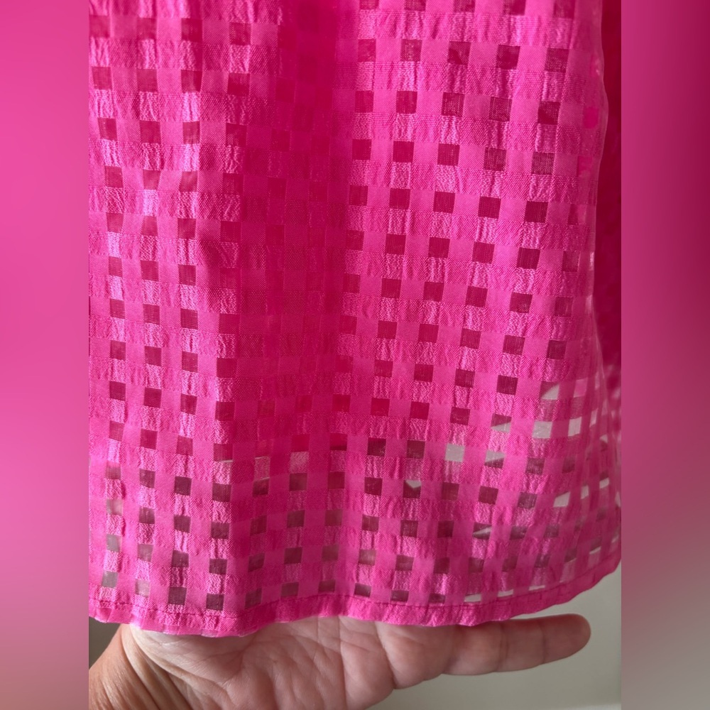 JODIFL Hot Pink Eyelet Blouse - Picture 4 of 6